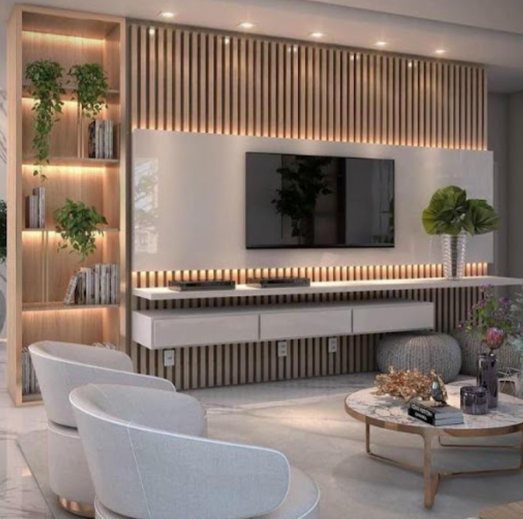 Vì Sao Tấm Ốp Lam Sóng Được Ưa Chuộng Trong Thiết Kế Phòng Khách Hiện Đại?
